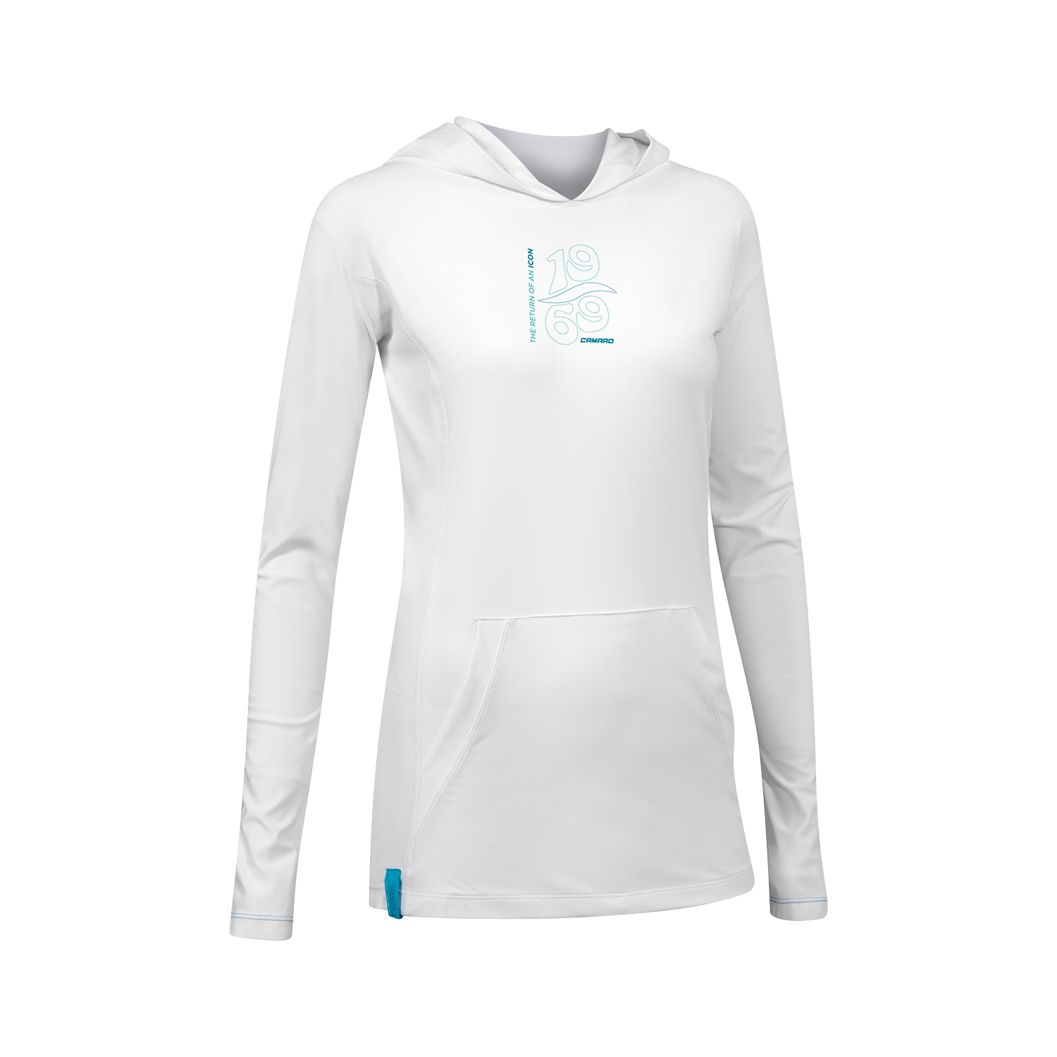 Lycra hoody women LS white/baia