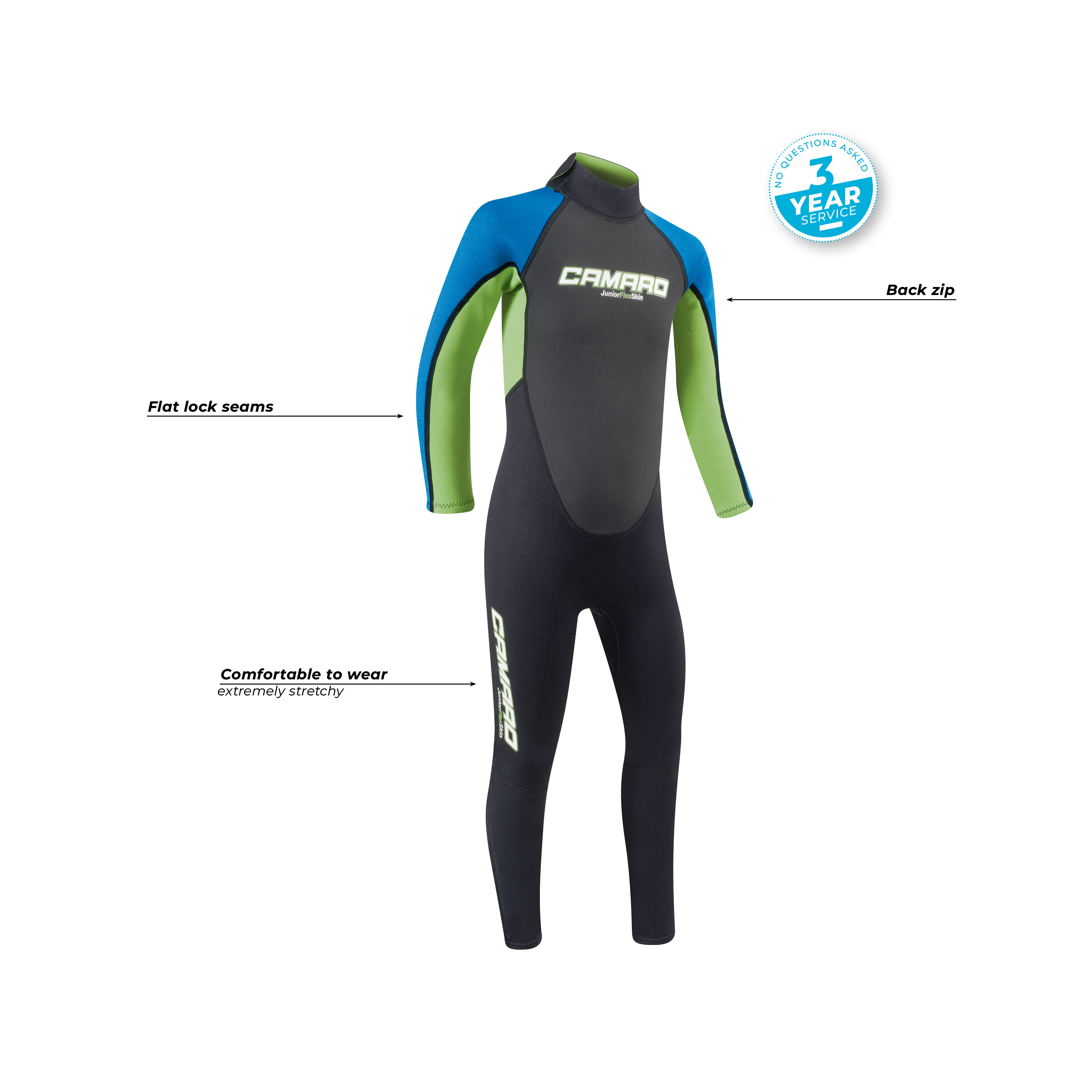 Junior Flex Overall black/blue