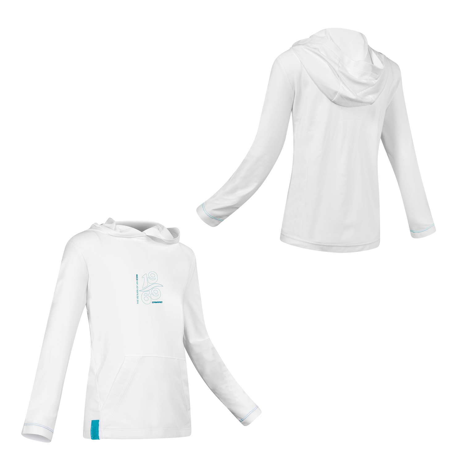 Lycra hoody kids LS white/baia Lycra hoody kids LS white/baia