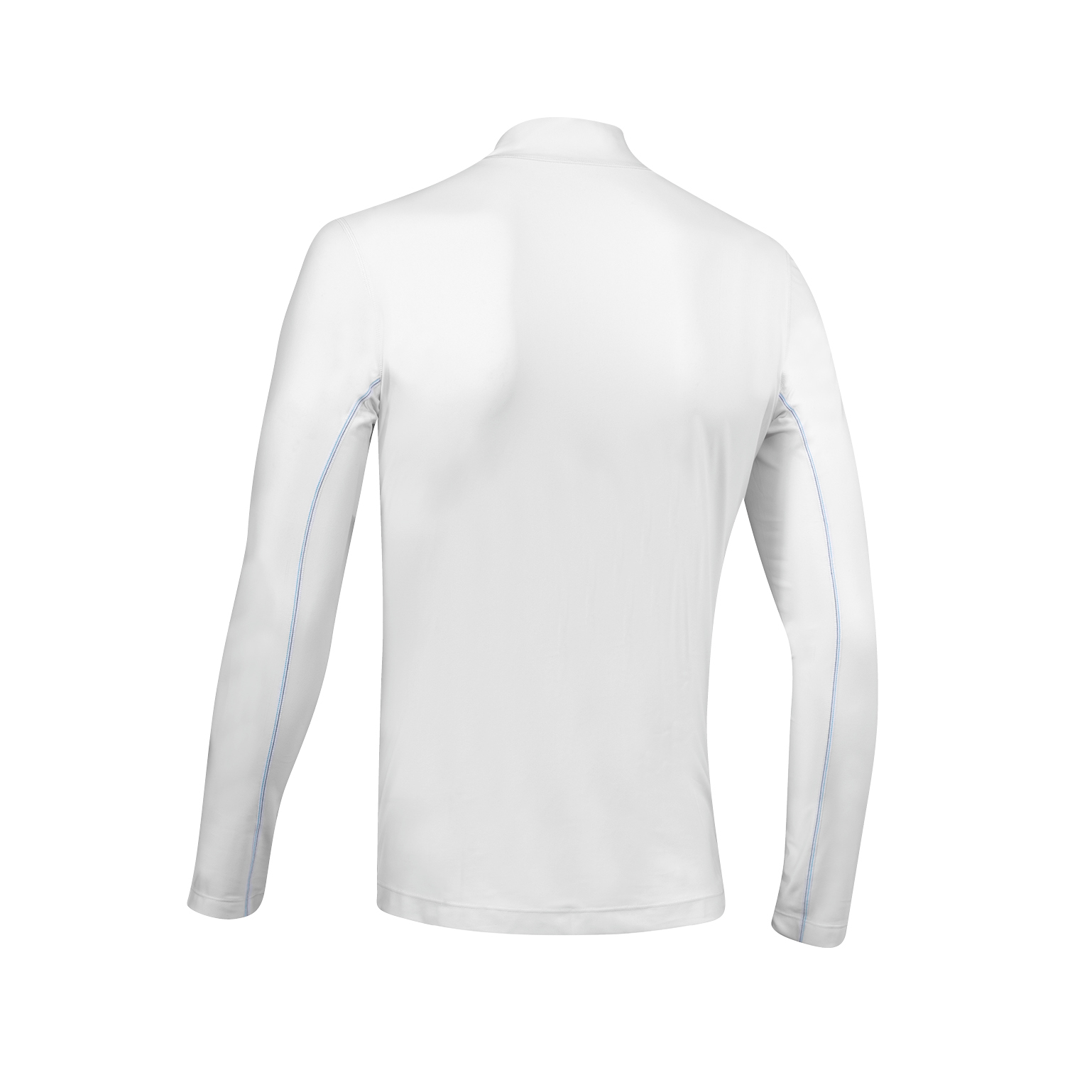 Lycra w/zip men LS white/blue Lycra w/zip men LS white/blue